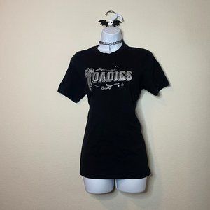 spencers hot topic toadies rock band goth tee